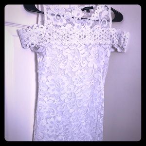 White Shoulder Dress